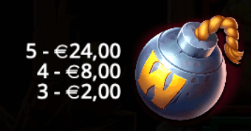 bomb bonanza símbolo wild